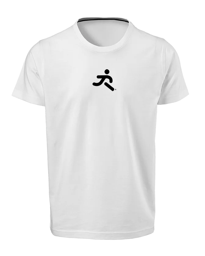 small running R runderful® logo on front of t-shirt