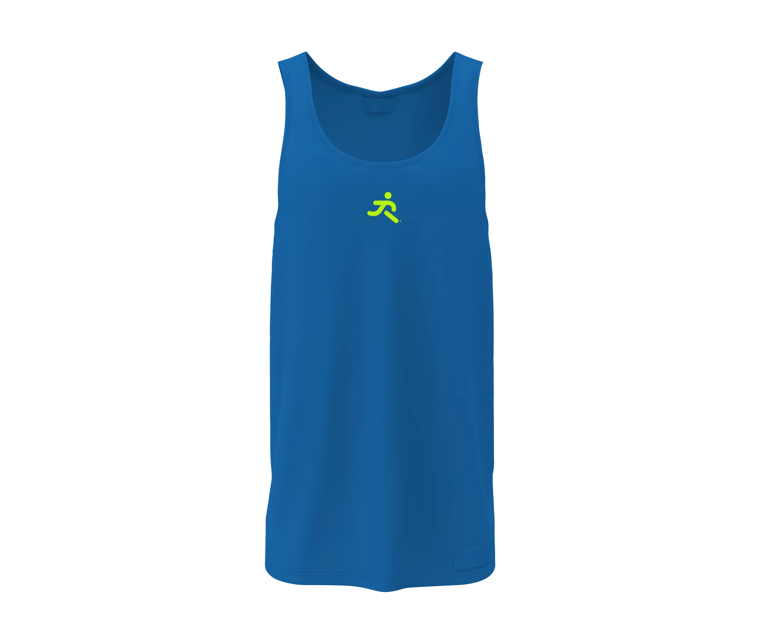 Runderful-Mens-Race-TankTop-Minimal Logo-Blue-Front