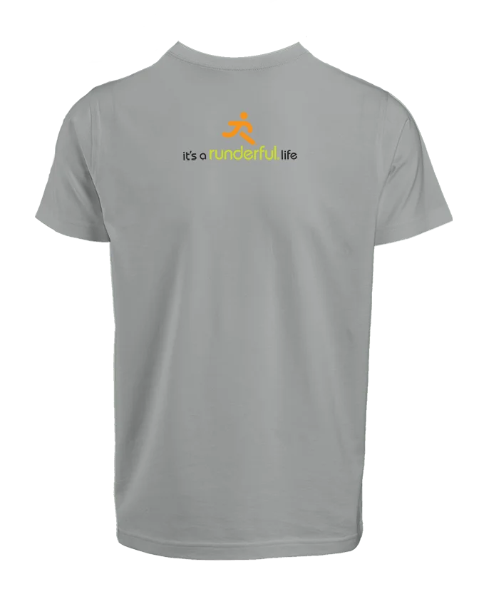 it's a runderful®.life design on back of t-shirt