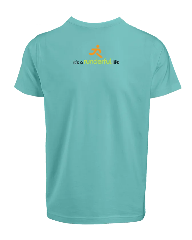 it's a runderful®.life design on back of t-shirt