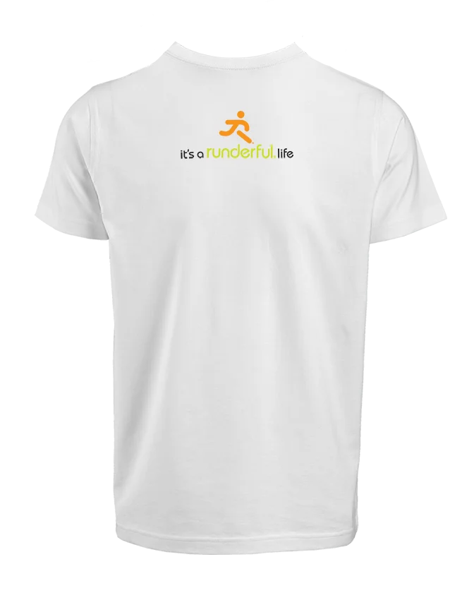 it's a runderful®.life design on back of t-shirt