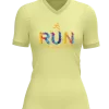 Run splatter design on front of Runderful® apparel