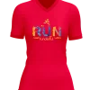 Run splatter design on front of Runderful® apparel