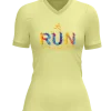 Run splatter design on front of Runderful® apparel