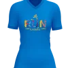 Run splatter design on front of Runderful® apparel