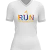 Run splatter design on front of Runderful® apparel