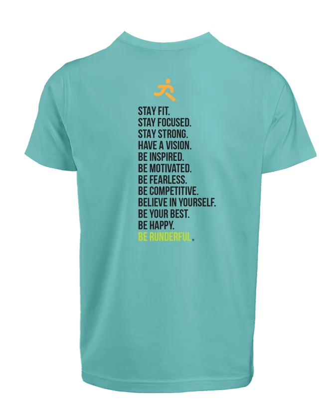 Be Runderful® design on back of t-shirt