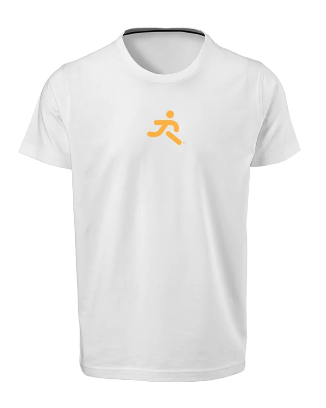 small running R runderful® logo on front of tshirt