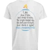 What a runderful world design on back polyester tshirt
