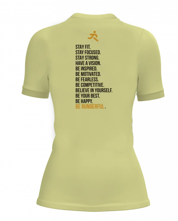 Be Runderful® design on back of t-shirt