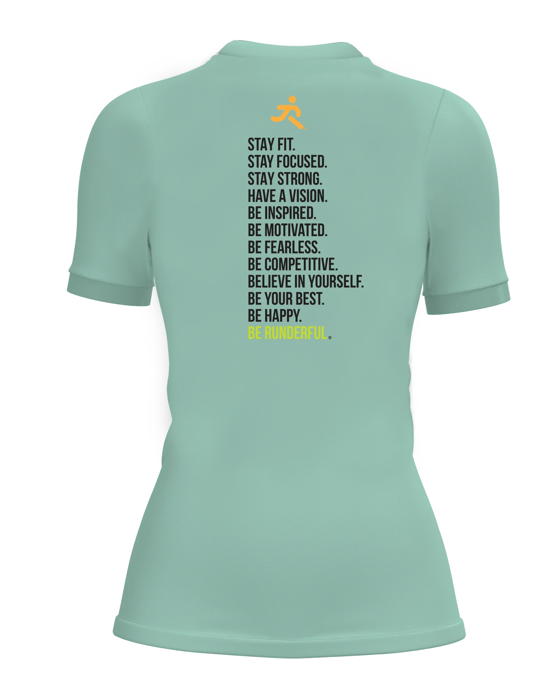Be Runderful® design on back of t-shirt