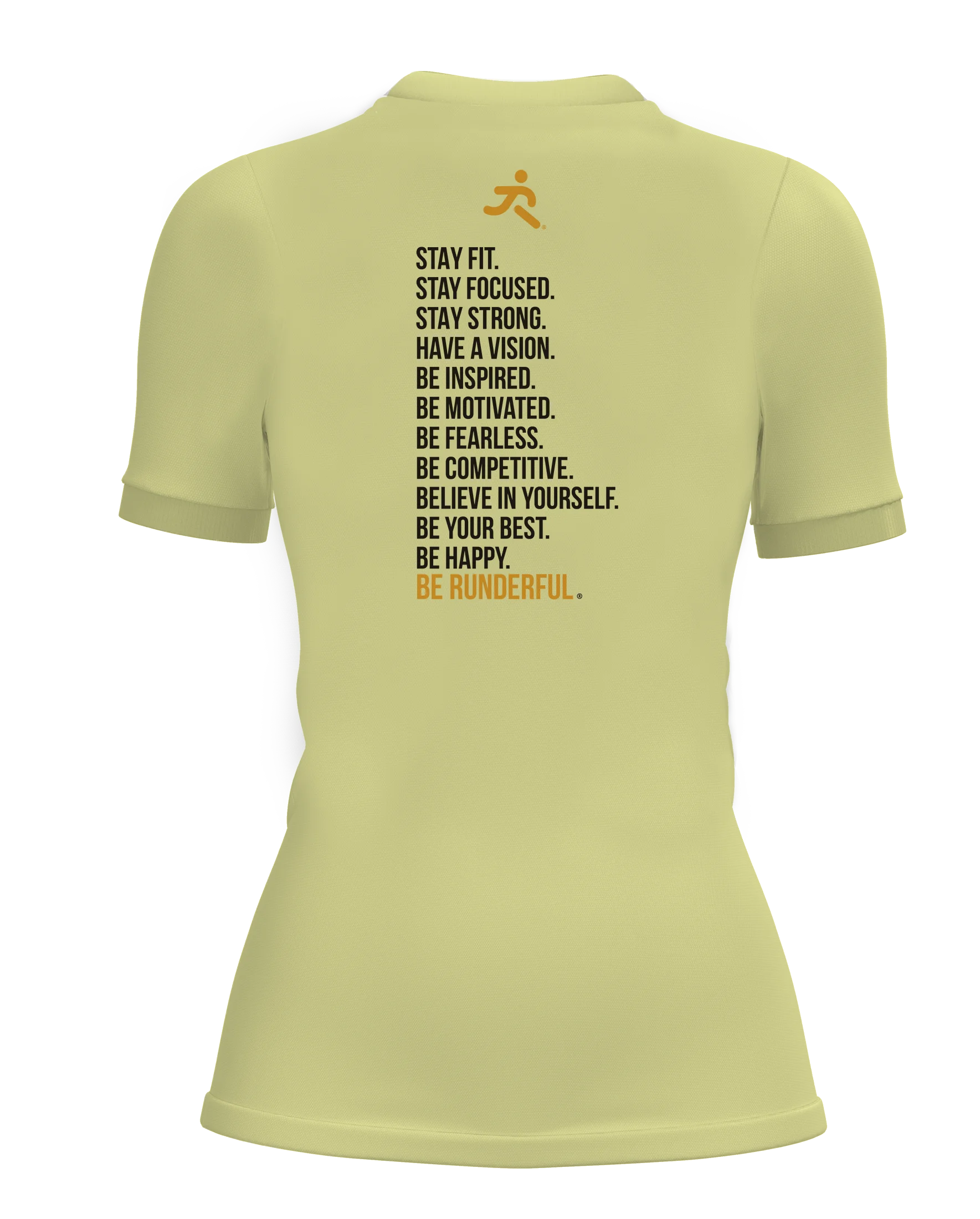 Be Runderful® design on back of t-shirt