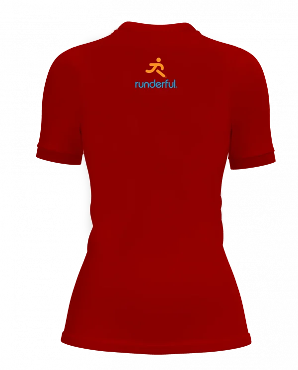 small runderfull® logo design on back of tshirt