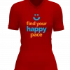 find your happy place design on runderful polyester tshirt