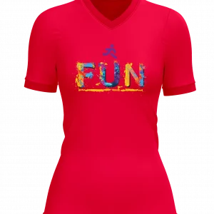 Fun splatter design on t-shirt