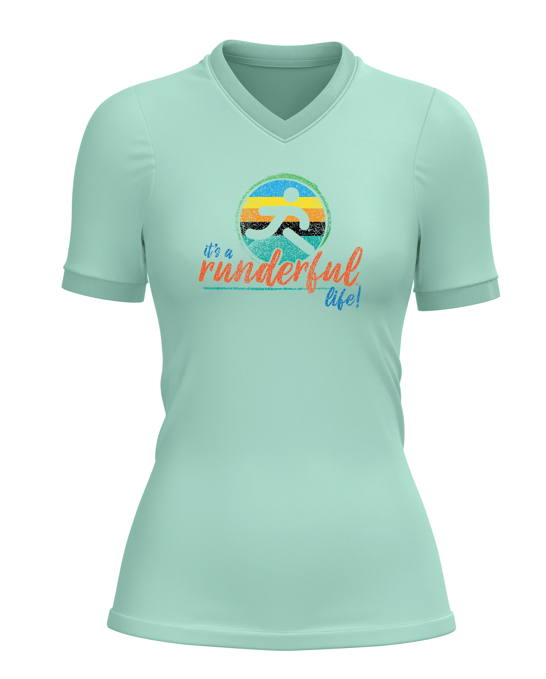 Women's-Runderful®SUP&RUN-release-T-Shirt-Mint-Back