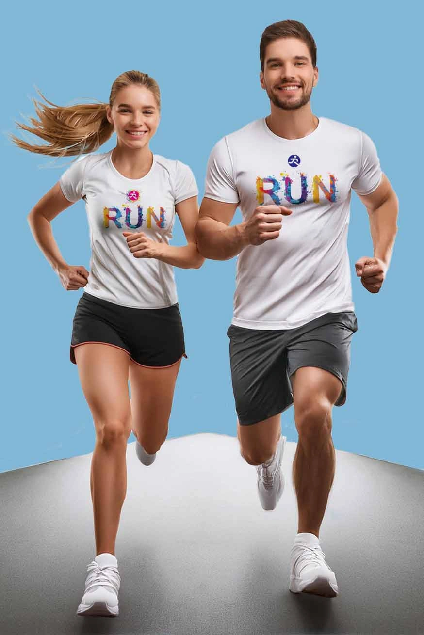 runderful-female-male runner- on road-isolated-run-splatter