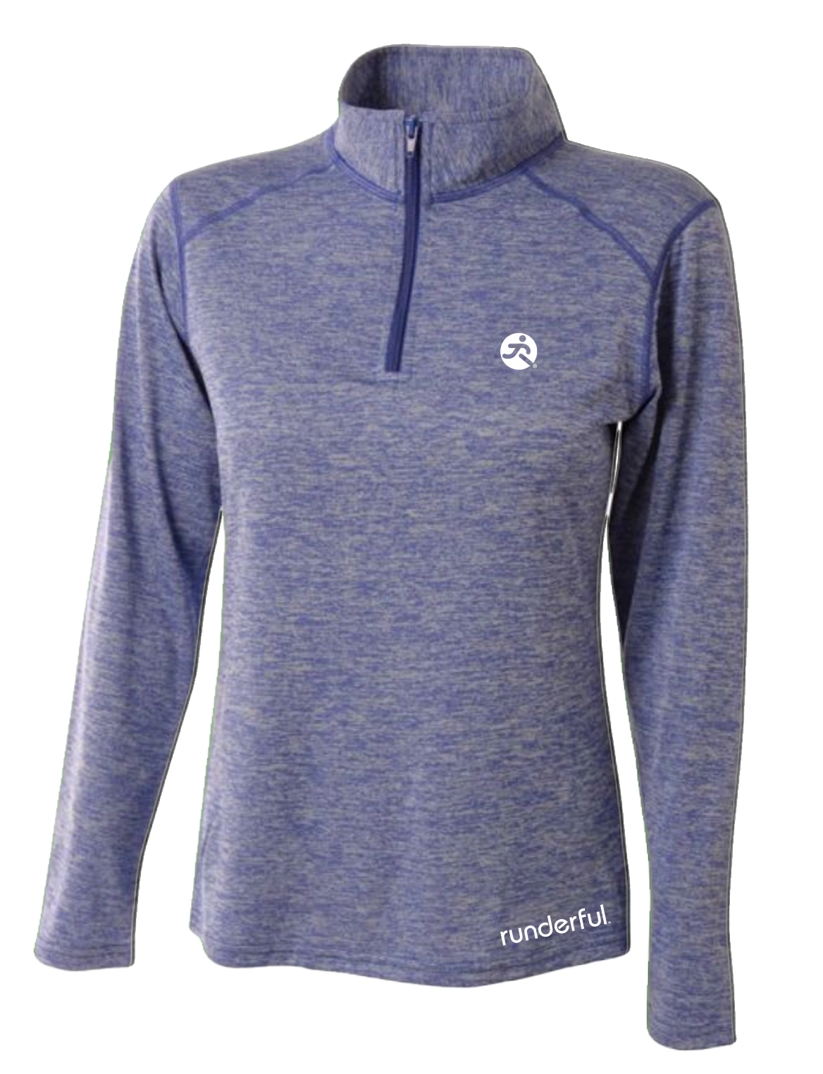 Runderful- LtBlue-Women-A4-Inspire-Quarter Zip