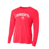 A4-N3165-Long Sleeve-Front-Coral-Performance