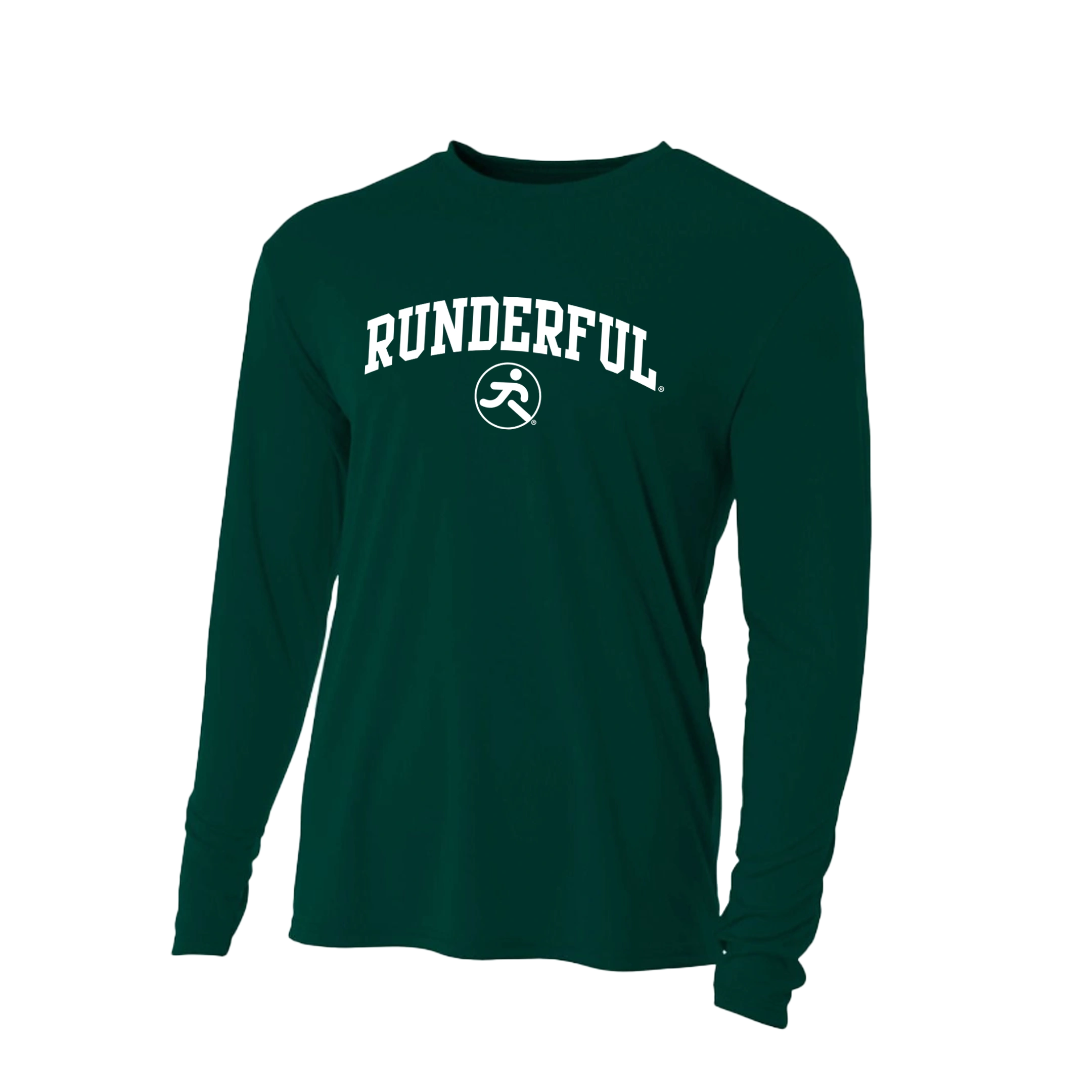 A4-N3165-Long Sleeve-Front-Forest-Performance