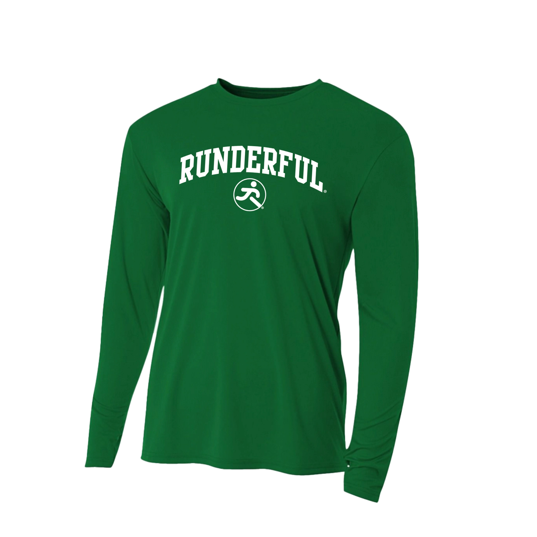 A4-N3165-Long Sleeve-Front-Kelly-Performance