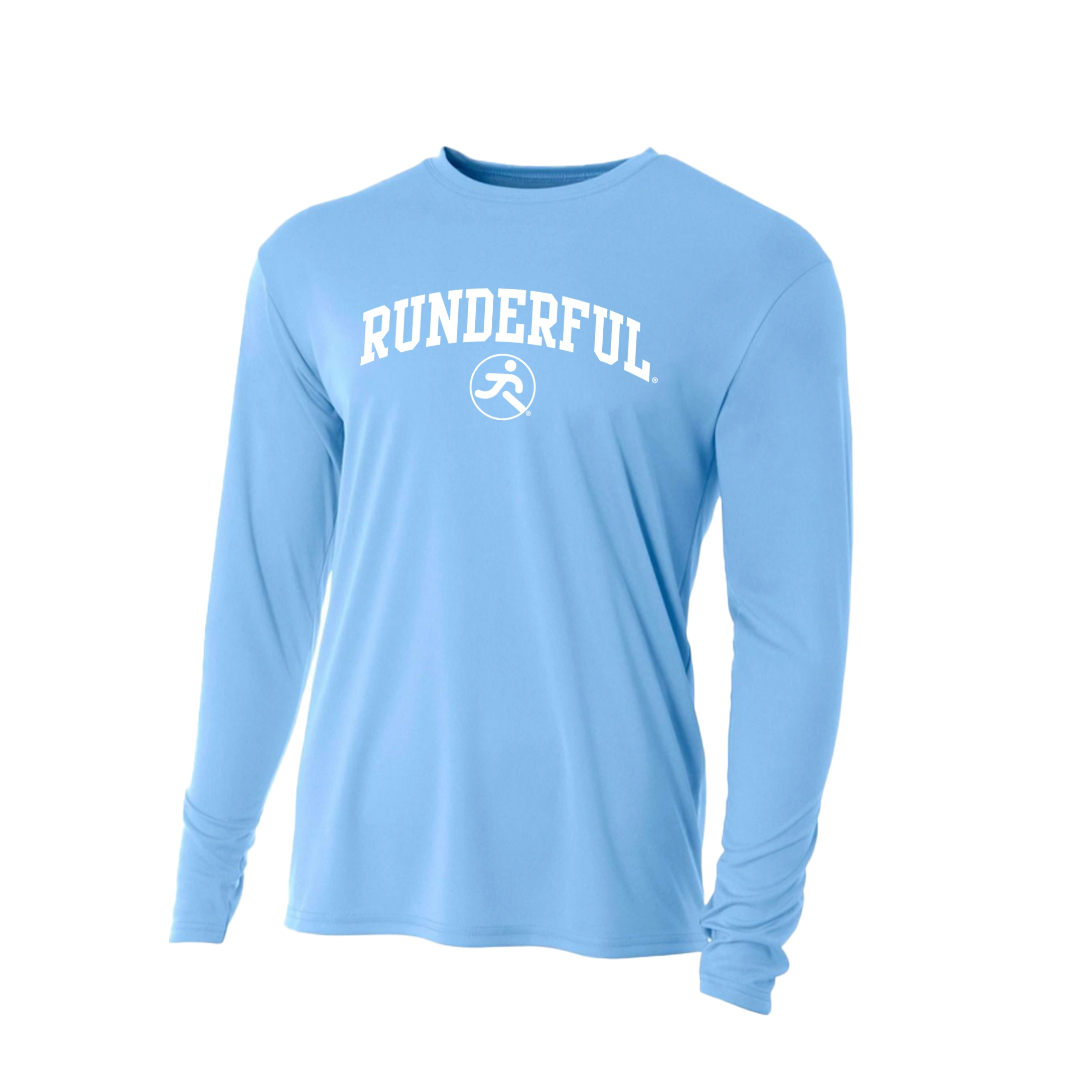 A4-N3165-Long Sleeve-Front-Light Blue-Performance