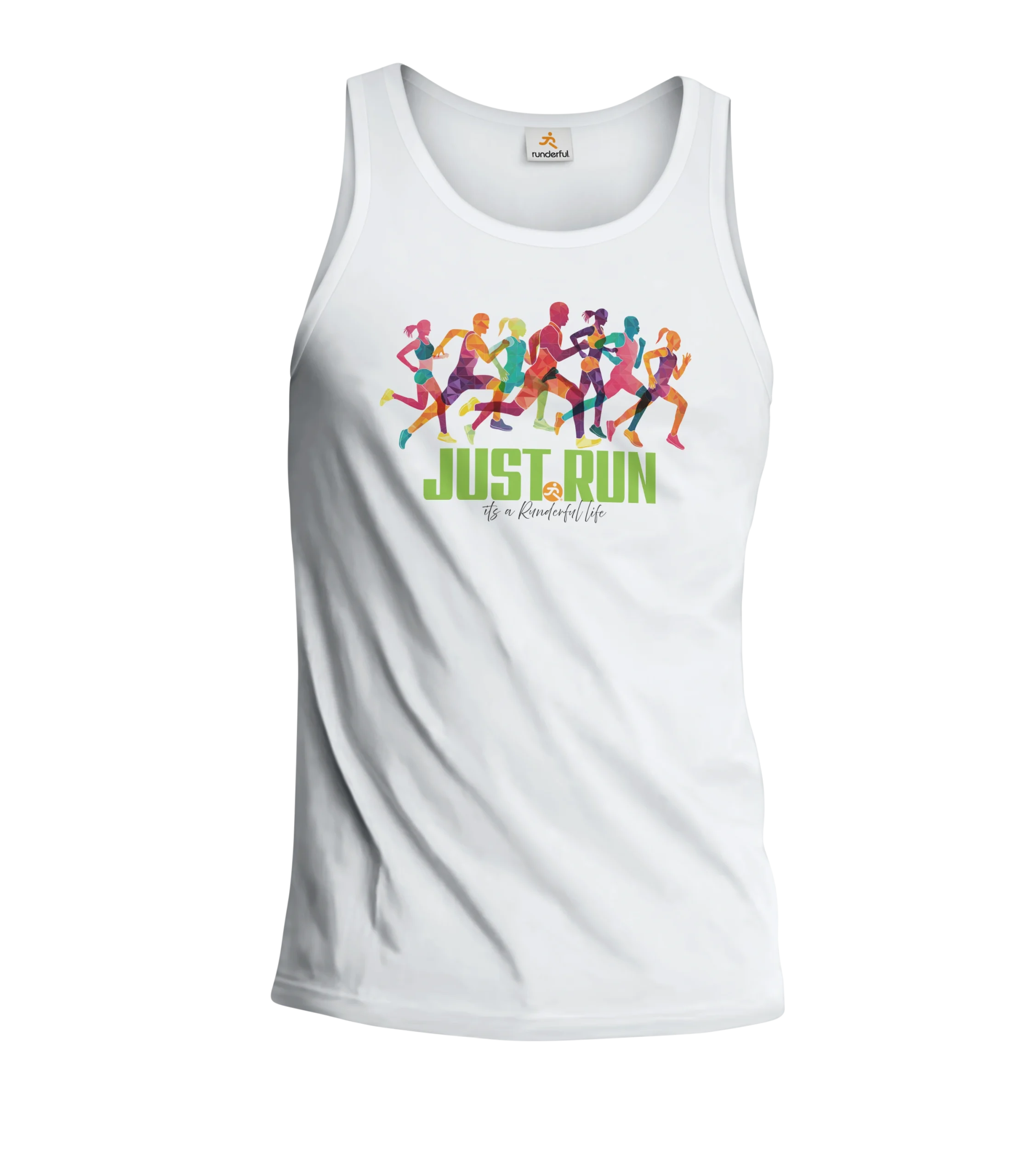 Just Run-Runderful-TankTop-White