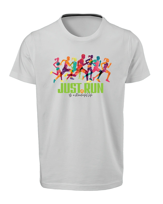 Just Run-Runderful®-T-Shirt -Gray