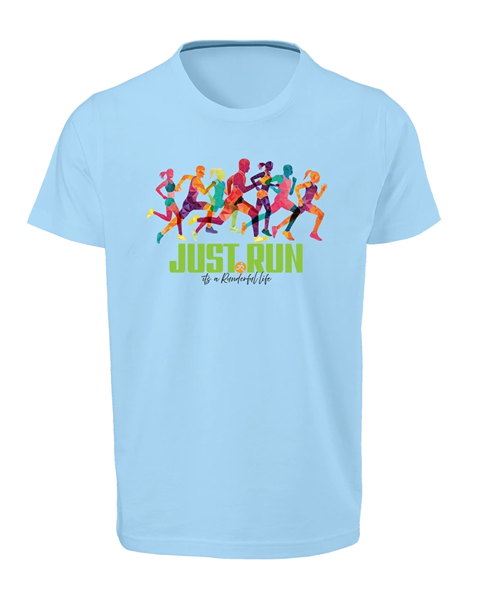 Just Run-Runderful®-T-Shirt -Light Blue