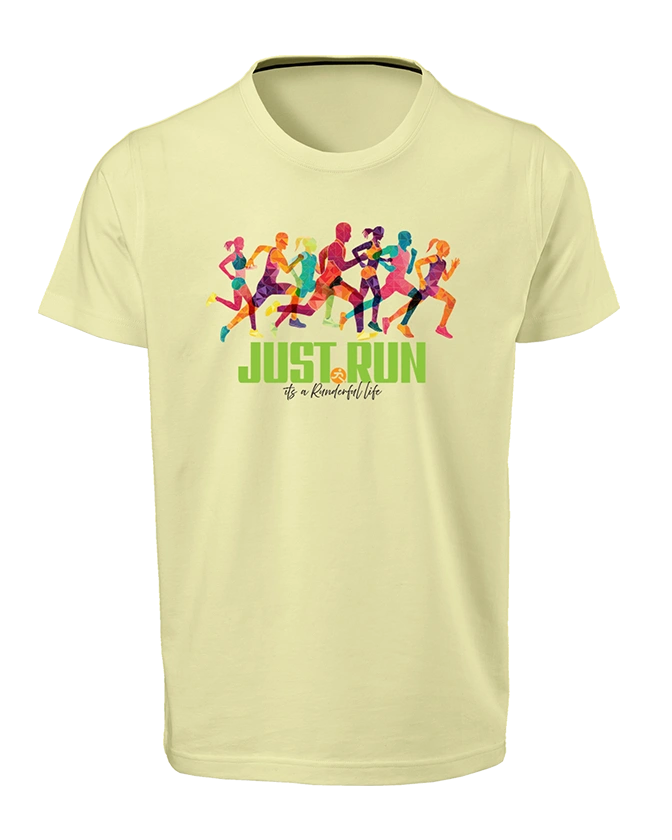 Just Run-Runderful®-T-Shirt -Light Yellow