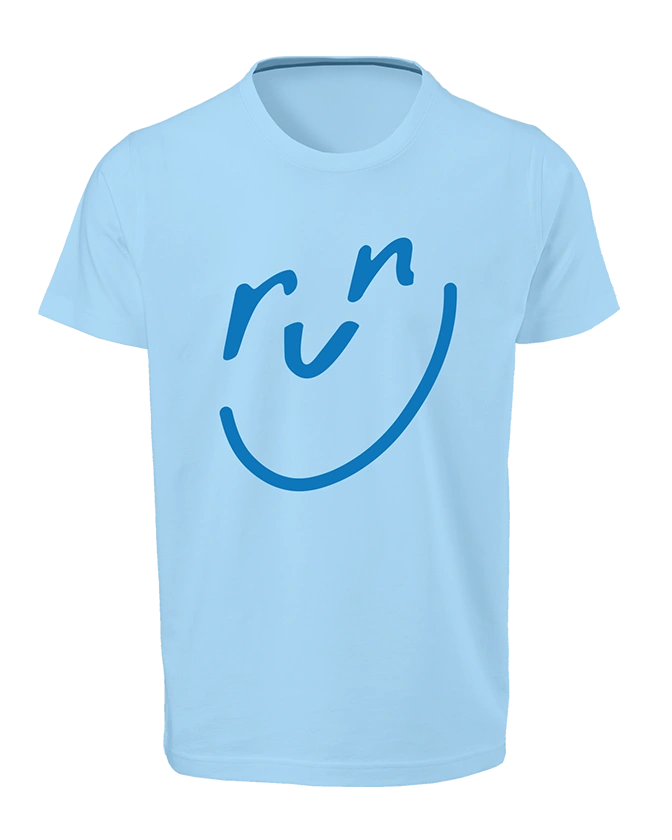 Run Smile-Runderful®-T-Shirt -Light Blue