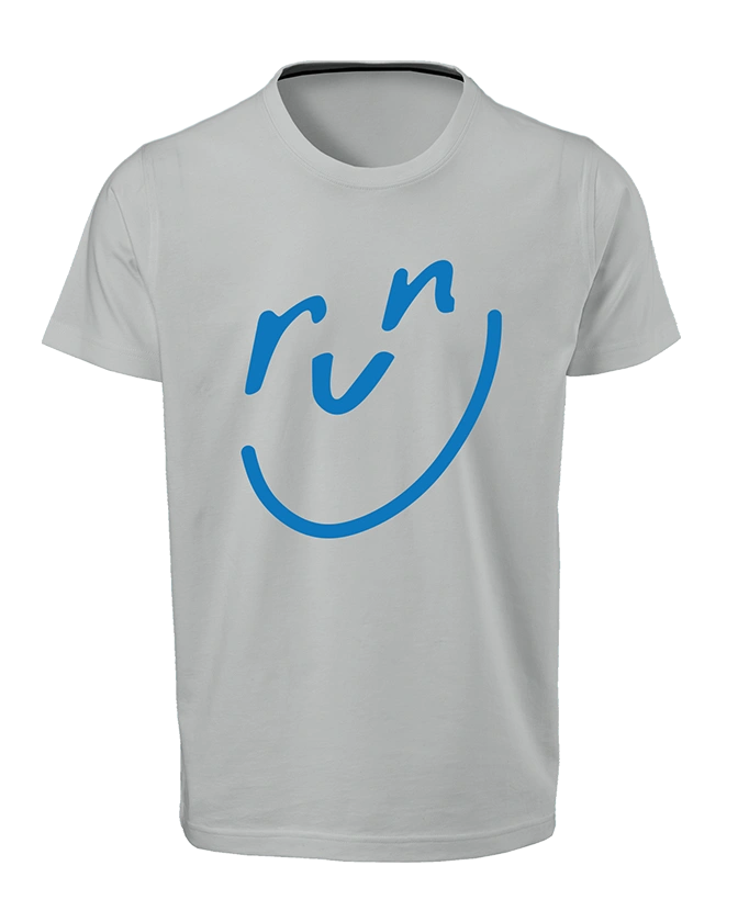 Run Smile-Runderful®-T-Shirt -Light Gray